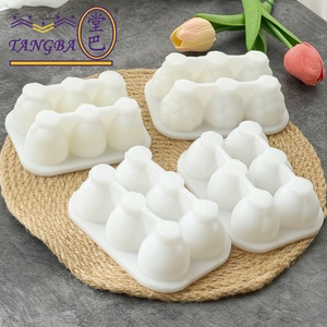 <span class=keywords><strong>Moule</strong></span> en silicone Tangba de qualité alimentaire pour mini-glaces 3D aux formes de fraise, pêche et mangue, <span class=keywords><strong>moule</strong></span> de cuisson en silicone - Product Image 4