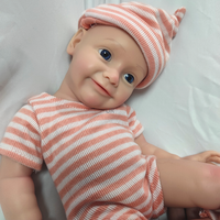 Poupée Reborn en Silicone Corps Entier Réaliste de 40 cm (16 Pouces) Bébé Fille Nouveau-né Fait Main Prématuré pour Enfants Fille/Garçon Cadeau d'Anniversaire Jouet