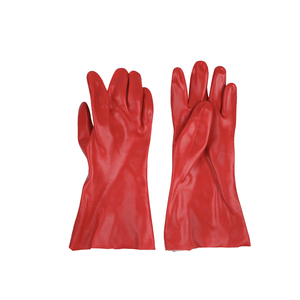 Guantes DE TRABAJO resistentes a productos químicos de PVC de alta calidad Guantes de seguridad industrial recubiertos de goma duraderos - Product Image 1
