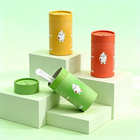Tube en carton kraft personnalisé et écologique pour l'emballage de thé, de café, de probiotiques en poudre, de boissons et de produits alimentaires