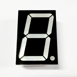 White Color 1.5 Inch Single Digit 7 Segment Led Display Houkem-15011-A/BW 10pins