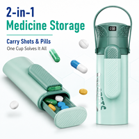 Étui rigide isotherme pour insuline, refroidisseur portable pour médicaments diabétiques, 2-8 ° Réfrigérateur à insuline C, capacité de stockage de 10 stylos, grande capacité