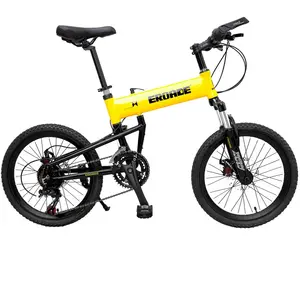2021时尚设计轻松骑行儿童自行车2轮合金框架20英寸儿童悬挂折叠自行车