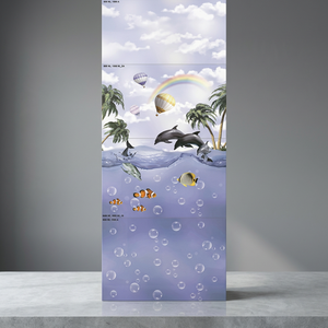 Azulejos de cerámica digital marrón de 12x24 pulgadas (300x600mm) con función de ladrillo refractario para baño, azulejos de cerámica para pared de metro, para baño y cocina - Product Image 3