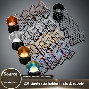 Moderno Fruit-Design Desechable Metal <span class=keywords><strong>Taco</strong></span> Rack 201 Acero inoxidable con taza de inmersión Juego de vajilla - Product Image 5