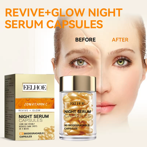 Eelhoe เซรั่มกระชับริ้วรอยกระชับให้ความชุ่มชื้นฝ้ากระทำให้ขาวขึ้นลดจุดด่างดำเซรั่มวิตามินซีแคปซูลต่อต้านริ้วรอย - Product Image 5