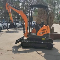 Promo Panas Excavator Mini 1Ton 2Ton Hidrolik Crawler Digger dengan Kabin Mesin EPA untuk Konstruksi Kebun dan Pertanian