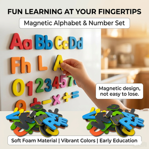 Ensemble d'alphabet et de chiffres magnétiques colorés pour l'éducation précoce, jouets éducatifs pour enfants et tout-petits - Product Image 6