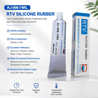 Colle silicone neutre RTV KEJIA KJ-998-74RL rouge, non liquide, haute température, résistante aux intempéries, résistance 300°C, certifiée ROHS