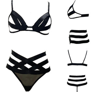 Sous-vêtements sexy, lingerie européenne et américaine très élastique, tentation féminine, bikini à trois points, pyjama, lingerie exotique chaude pour femmes - Product Image 6