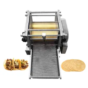Máquinas de tortilha mexicana, indústria pequena de máquinas de tortilha milho, tortilha, rolo de pressão quente