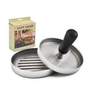 kitchen appliance Non-Stick Aluminum Burger Press meat Smash Hamburger Press Patty Maker Mold with 100 Waxed Papers
