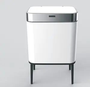 Sensor inteligente de lixo de 60l de cozinha, aço inoxidável, pode ser armazenado separatel, grande lixeira