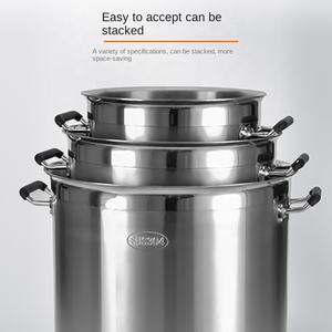 OEM Fábrica Yapamit Acero Inoxidable 3 Capas Fondo Comercial Cocina Utensilios Restaurante Inducción Sopa Stock Olla - Product Image 2