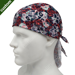 Durags Wave Cap entièrement personnalisés imprimés en velours étoilé, en polyester respirant et absorbant, pour le sport, le ski, réglables, légers, pour la plage et les fêtes - Product Image 4