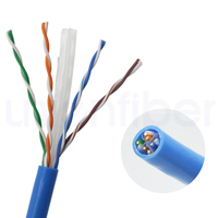 Cable de Red Ethernet Cat 6 UTP 23AWG de Cobre Sólido, Rollo de 305m (1000 pies), Caja de Extracción, para Interiores y Exteriores, con Cubierta de PVC