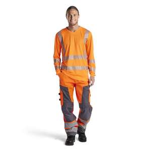 Blaklader-338510135300XXXL Hi-Vis เสื้อยืดแขนยาว UV สีส้ม-EAN 7330509524060 HI-VIS ชุดทำงาน - Product Image 4