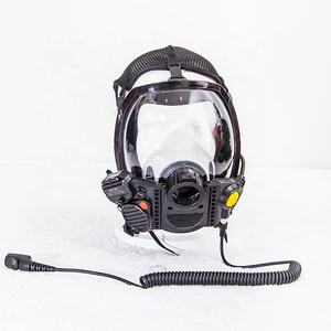 Máscara de gás de rádio de comunicação portátil sem fio com lente antiembaçante - Product Image 4