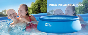 INTEX 28110สระว่ายน้ำเด็กตั้งง่าย8FT 30IN x สระว่ายน้ำเป่าลมกลางแจ้งสำหรับสระว่ายน้ำและอุปกรณ์เสริม - Product Image 4