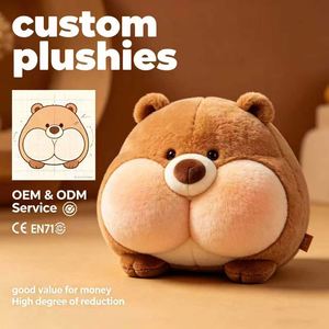 Wholesale Custom Plush Pillow Soft <b>Squishy</b> Bear Stuffed Cushion, High Quality Home Nap Pillow With CE EN71 Certification - Product Image 1