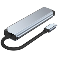 Estación de acoplamiento 6 en 1, hub USB C, 4K, HDMI, alta velocidad, SD, TF, transferencia de datos, USB 3,0, inalámbrico, tipo c, Accesorios de ordenador