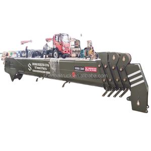 SHENBAI Top Sale 10Ton 5Boom <span class=keywords><strong>HG700</strong></span> Steel Plate Stiff Loader Crane 18,5 M para la venta - Product Image 1