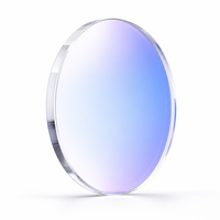 Lentilles optiques asphériques MR-8 Blue Cut à indice 1.60, finition simple vision, 65mm, pour lunettes de lecture, avec correction de la vue