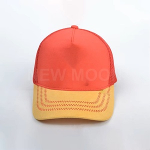 High Quality 3D Embroidery Custom Silk Screen Logo Sports Trucker Hat 3D Mesh Foam Trucker Hat Unisex - Product Image 1