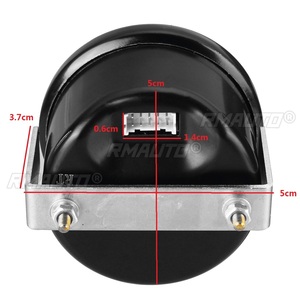 เกจวัดอุณหภูมิน้ำ/โวลต์มิเตอร์/แรงดันอากาศ ขนาด 2 นิ้ว 52 มม. 12V PSI ไฟ LED สีฟ้า จอแสดงผลดิจิตอลคู่ พร้อมเซ็นเซอร์ - Product Image 5