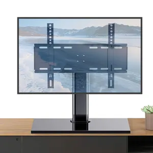 LCD LED 26-55 Inci 4K Tinggi Layar Datar Dudukan TV Yang Dapat Disesuaikan Universal Dudukan TV Atas Meja TV Dasar