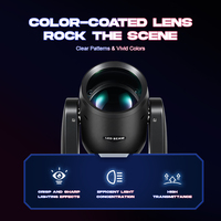 Профессиональные сценические светодиодные светильники DMX512 Moving Head 130W, 12 цветов, 15 узоров для DJ, дискотек, баров, вечеринок, свадеб, церквей, концертов, клубов