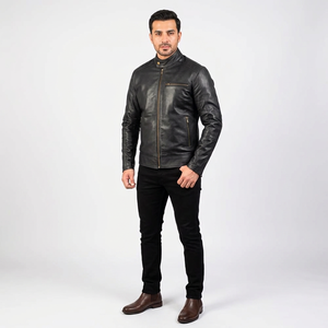 Top Sale Luxury Quality <b>Leather</b> <b>Jacket</b> For <b>Men</b> With Custom Embroidered Letterman Style <b>Leather</b> <b>jacket</b> for <b>men</b> - Product Image 1