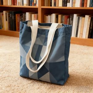Bolsas de Lona con Logotipo Personalizado de Alta Calidad, Bolso de Mano para Estudiantes, Bolsa de Almacenamiento Gigante para Compras o la Escuela - Product Image 1