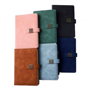 Customized Magnetic A5 Skinny English Notebook with <b>Pen</b> Inserts Paper Cover 60 Sheets-School & Gift Stationery Supplies - Product Image 1