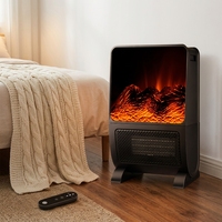 Chauffage Céramique PTC Télécommandé à Chauffage Rapide avec Protection Contre la Surchauffe et Thermostat Réglable - Appareil Électrique Domestique Portable