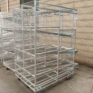 गोदाम एल्यूमीनियम गोदाम मिश्र धातु पाइप रोलर रैक प्रणाली/रोलर ट्रैक/गुरुत्वाकर्षण प्रवाह रैक - Product Image 3