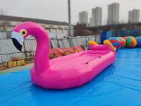 HTH Commercial Bateau gonflable en PVC Flamingo, pour jeux aquatiques et canapé tractable, équipement de divertissement aquatique, capacité 100-500 kg