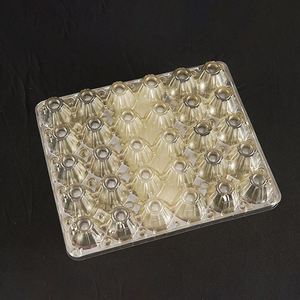 Clear Transparent 6x5 30 Holes Cells Grids Plastic Egg Packaging Tray <b>Box</b> <b>Crate</b> With Lid - Product Image 3