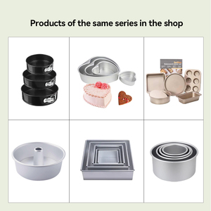 Suministro Directo: Molde Redondo <span class=keywords><strong>de</strong></span> Aluminio para Bizcochos, Bandeja Profunda para Hornear Pasteles, Platos Metálicos para Hornear Pan y Bizcochos con Fondo Desmontable - Product Image 6