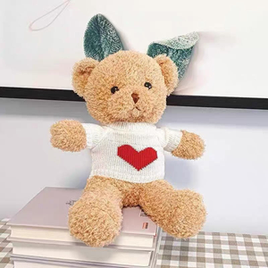 High Quality Plush Teddy Bear with <strong>Knitted</strong> Heart Sweater-Birthday Stress Relief Mesh Lining OEM/ODM Customizable Stuffed <strong>Animal</strong> - Product Image 5