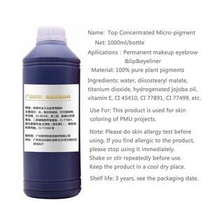 Aimoosi venta al por mayor OEM/ODM 1000ML mejor botella grande microblading tinta Cosmética Maquillaje permanente pigmento para cejas eyelines labio microblading pigmento - Product Image 2