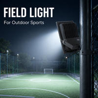 Projecteur LED mural extérieur 100W IP65 AC220V en aluminium, température de couleur 3000-6500K, dissipateur thermique compact pour ferme et aire de jeux