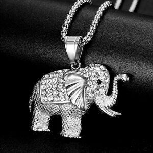 Collar con Colgante de Elefante del Zodiaco, de Acero Inoxidable Chapado en Oro con Pedrería, Unisex, Regalo, Joyería, Marca Yúnique - Product Image 2