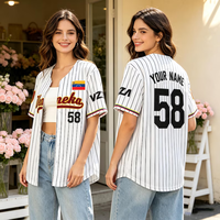 Maillot de baseball personnalisé OEM avec nom et numéro d'équipe personnalisés, plus design sur le thème d'Halloween effrayant pour les vêtements d'équipe