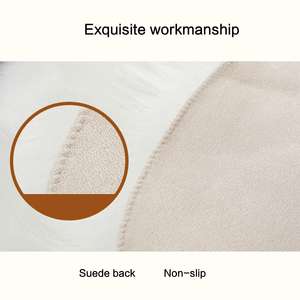 Vente en gros de tapis moelleux de luxe en fausse fourrure coussin de fenêtre en <span class=keywords><strong>baie</strong></span> tapis <span class=keywords><strong>pas</strong></span> <span class=keywords><strong>cher</strong></span> de couleur unie en fausse peau de mouton épais cheveux longs jeter - Product Image 6