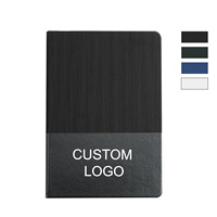 Carnet de notes A5 personnalisé, minimaliste, bicolore, en PU épais, impression UV, 100 feuilles, haute valeur esthétique, pour affaires, papeterie, cadeau