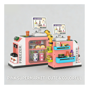 Carrito de Compras de Juguete, Supermercado, Caja Registradora, Escáner, Juego de Imitación de Mercado, Juego de Roles Educativo para Niños - Product Image 4