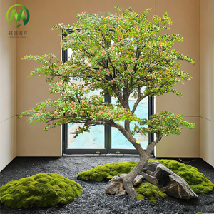 Albero Artificiale Personalizzabile con Tronco Staccabile, Pianta Sempreverde Grande, Foglie Verdi Erythrina Variegata Enkianthus per Paesaggistica <span class=keywords><strong>da</strong></span> Giardino - Product Image 6