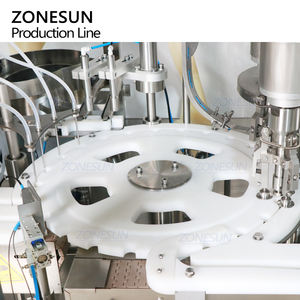 Ligne de production automatique à grande vitesse ZONESUN ZS-AFCL9 pour le remplissage, le bouchage et l'étiquetage de flacons en verre avec hotte à flux laminaire - Product Image 3