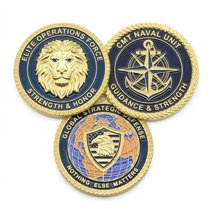 Pièce de collection commémorative personnalisée en alliage de zinc émaillé 3D, gravée avec logo, estampée à l'unité en métal, pour collection - Product Image 1
